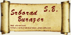 Srborad Burazer vizit kartica